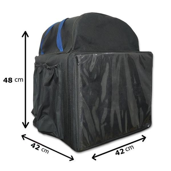 Imagem de Mochila Bag Delivery Motoboy Pizza Aplicativo 45L Com Isopor