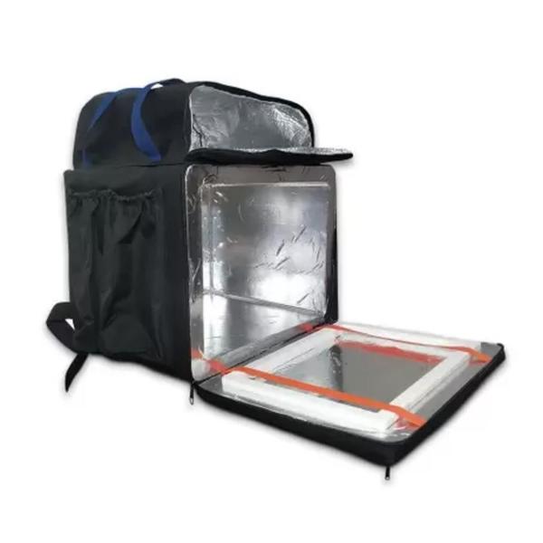 Imagem de Mochila Bagtérmica Bolsa Motoboy Pizza Lanches 45L