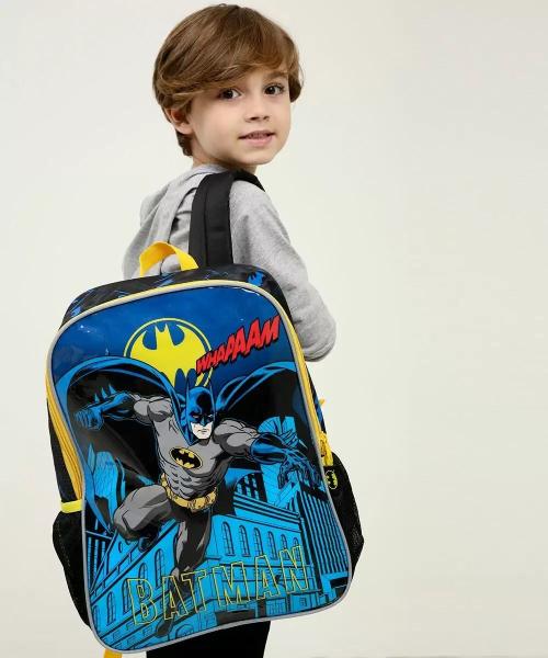 Imagem de Mochila Batman Infantil Masculina Escolar Costas