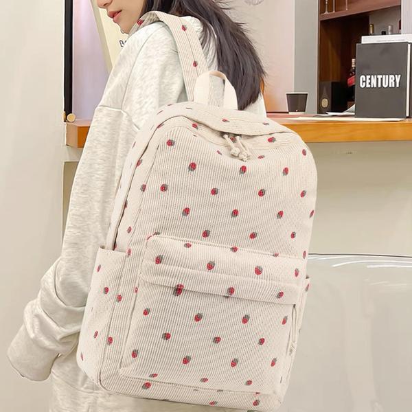 Imagem de Mochila Bluboon School para meninas adolescentes e bolsas de livros Strawberry