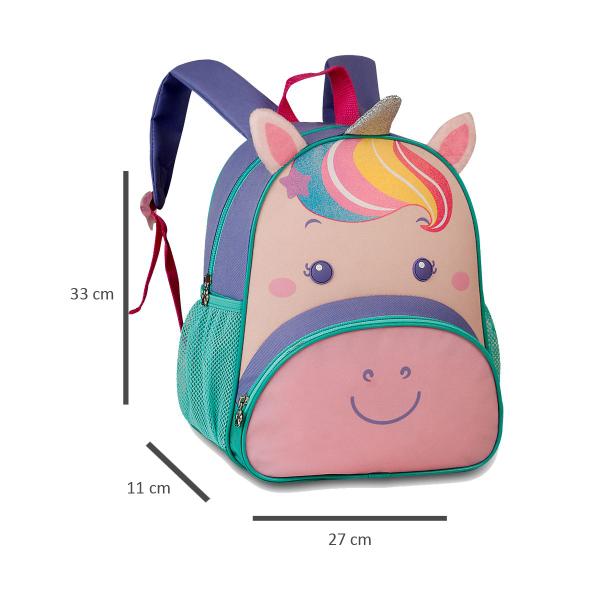 Imagem de Mochila Bolsa Bichinhos Zoo Pets Animais Infantil Meninas