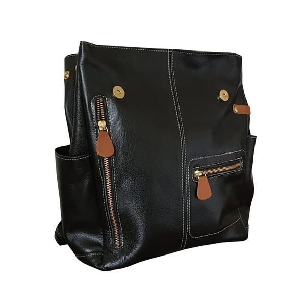 Mochila Bolsa Blogueira Feminina De Couro Com Alça De Mão (T - Marcati Couros Imagem de Mochila Bolsa Blogueira Feminina De Couro Com Alça De Mão (T