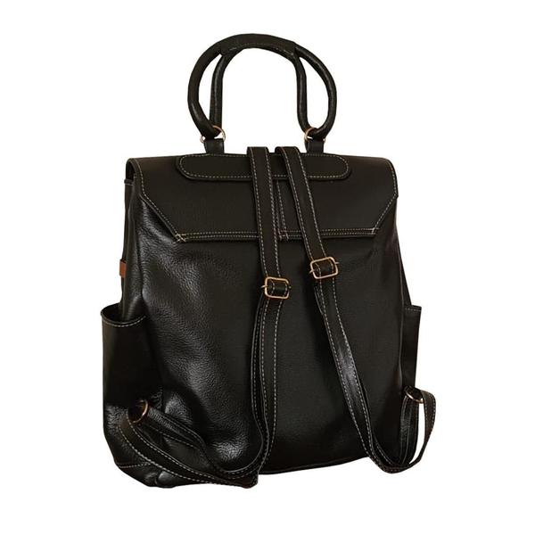 Mochila Bolsa Blogueira Feminina De Couro Com Alça De Mão (T - Marcati Couros Imagem de Mochila Bolsa Blogueira Feminina De Couro Com Alça De Mão (T