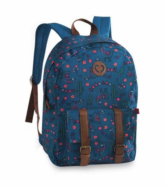 Imagem de Mochila Bolsa Costas Escolar Juvenil - Várias Estampas- Clio