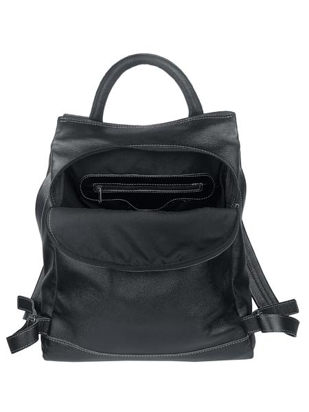 Imagem de Mochila Bolsa De Couro Legitimo Feminina Grande Notebook