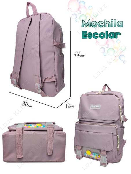 Imagem de Mochila Bolsa Escolar Bubblles Fofa Kawaii Impermeável ul