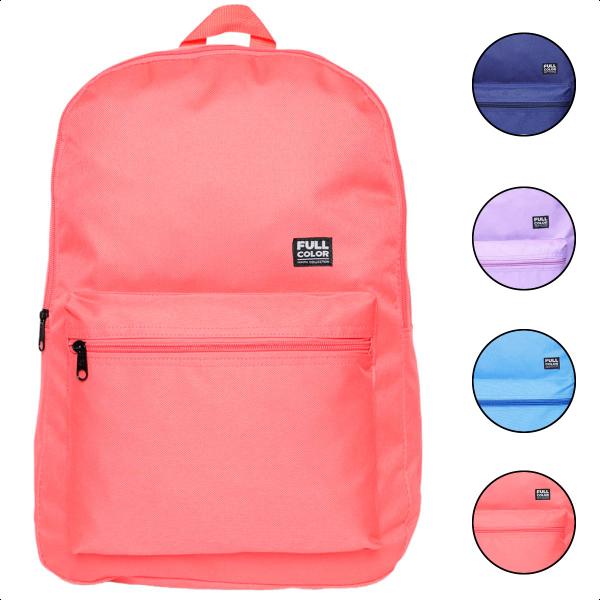 Imagem de Mochila Bolsa Escolar Faculdade Casual Juvenil Espaçosa Colors