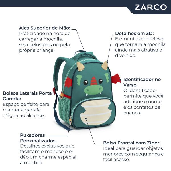 Imagem de Mochila Bolsa Escolar Infantil Creche Animais 3D Seanite