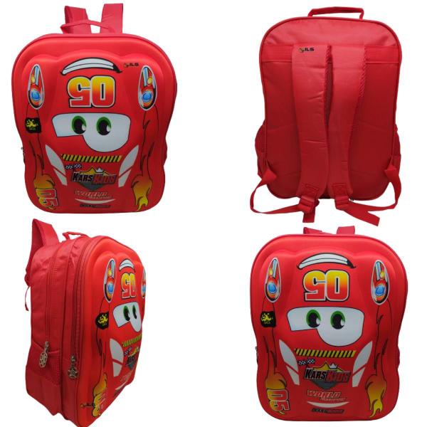 Imagem de Mochila Bolsa Escolar Masculino Carros Infantil 3d Alto Relevo Relâmpago McQueen