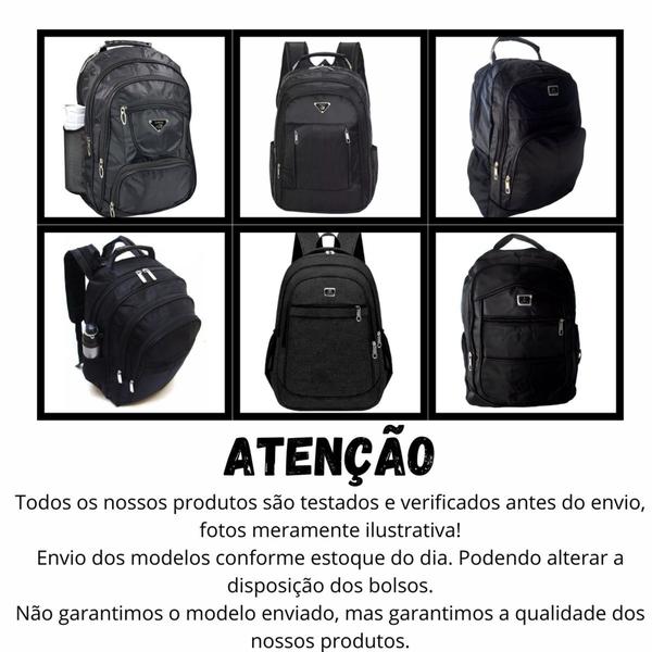 Imagem de Mochila Bolsa Escolar Notebook Impermeável Colegial Adulto Reforçada