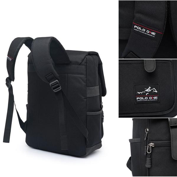 Imagem de Mochila Bolsa Executiva Polo One Notebook Escolar Trabalho Grande