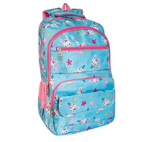 Imagem de Mochila Bolsa Feminina Escolar Bunny Kawaii Fofa Impermeável