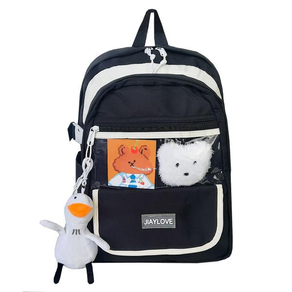 Imagem de Mochila Bolsa Feminina Escolar Fofa Linda Kawaii Impermeável