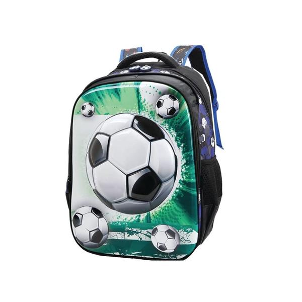 Imagem de Mochila Bolsa Infantil Meninos Bola 3d Alto Relevo Grande