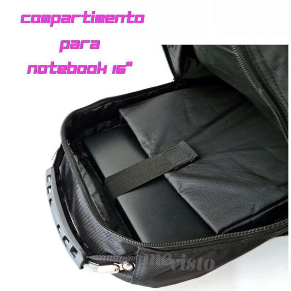 Imagem de Mochila Bolsa Masculina Executiva Escolar Faculdade Grande Impermeavel Notebook