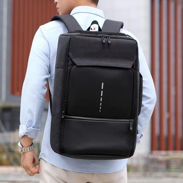 Imagem de Mochila Bolsa Masculina Feminina Cabo Usb e Porta Notebook