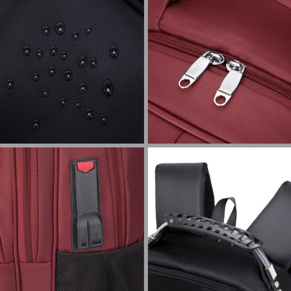 Imagem de Mochila Bolsa Masculina Feminina Notebook Anti Furto Resistente A Agua Reforçada USB