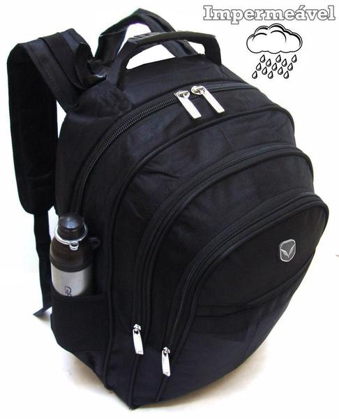 Imagem de Mochila Bolsa Masculina Feminina Para Notebook 15.6 Preta