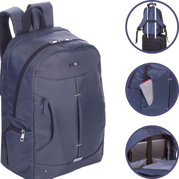 Imagem de Mochila Bolsa Masculina Notebook Impermeável Reforçada New Next Sestini Trabalho