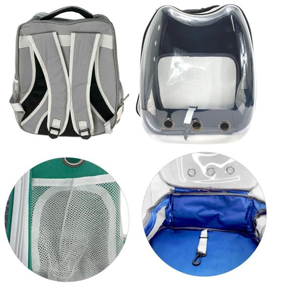 Imagem de Mochila Bolsa Pet Transparente Transporte Aviao Onibus 8kg - Ofertaher