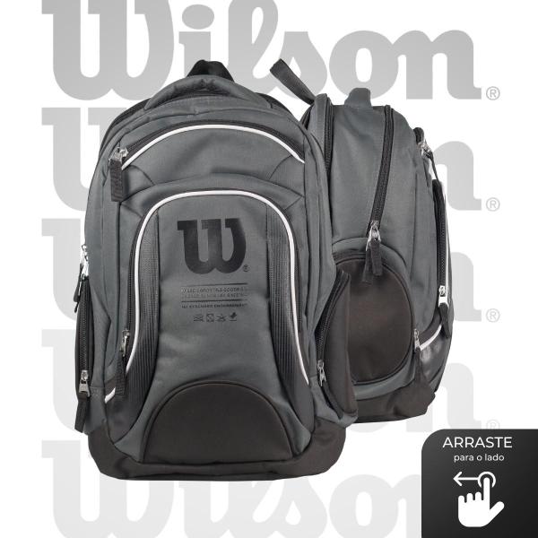 Imagem de Mochila Bolsa Unissex Wilson Original Reforçada Branco 30 Litros