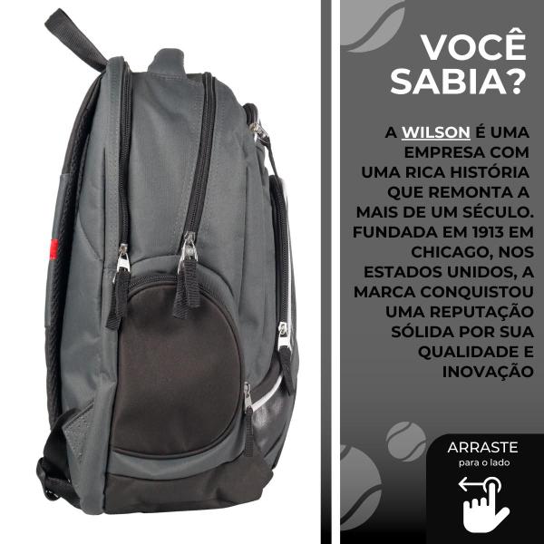 Imagem de Mochila Bolsa Unissex Wilson Original Reforçada Branco 30 Litros