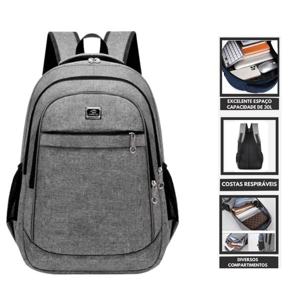 Imagem de Mochila Bolsa Viagem Notebook Resistente Coreana Unissex Premium