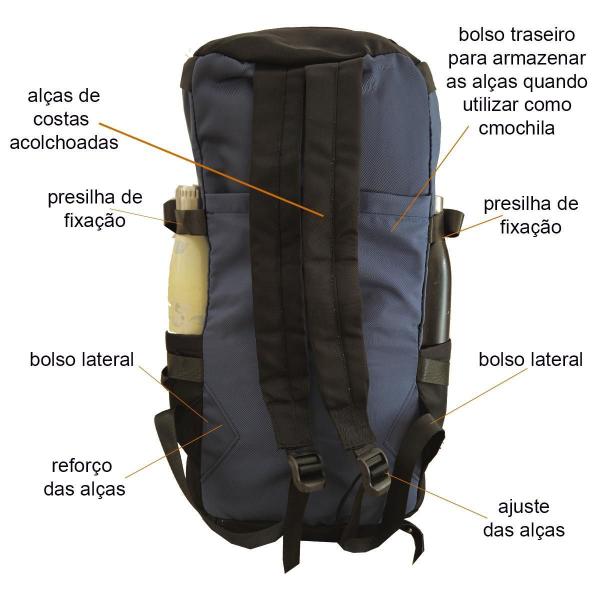 Imagem de Mochila Bolsa Viagem Tiracolo Mala Mão Ve104107893236694975