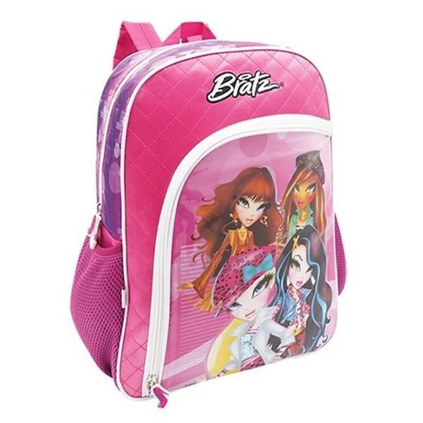 Imagem de Mochila Bratz Fashion Infantil Escolar Alças Costas Tam Grande Rosa