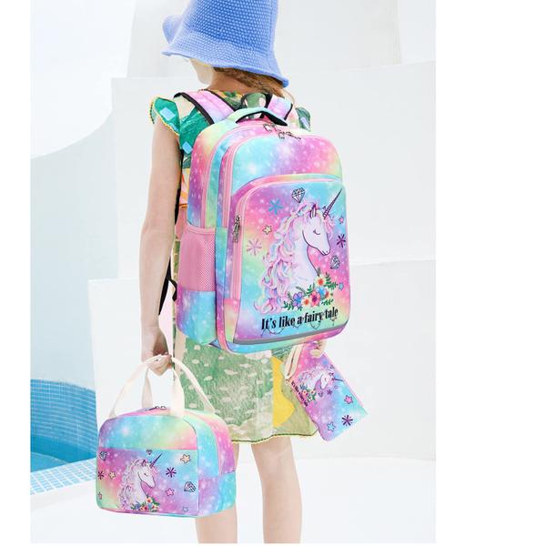 Imagem de Mochila BTOOP Girls Elementary com lancheira e bolsa