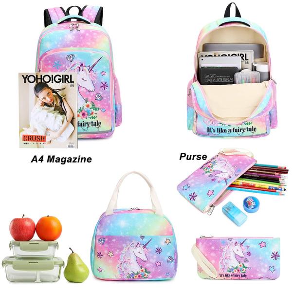 Imagem de Mochila BTOOP Girls Elementary com lancheira e bolsa