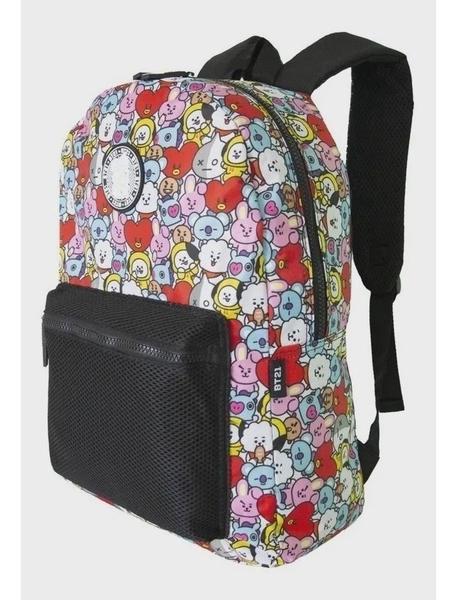 Imagem de Mochila Bts Bt21 Kpop Infantil Juvenil Costas Escolar Grande