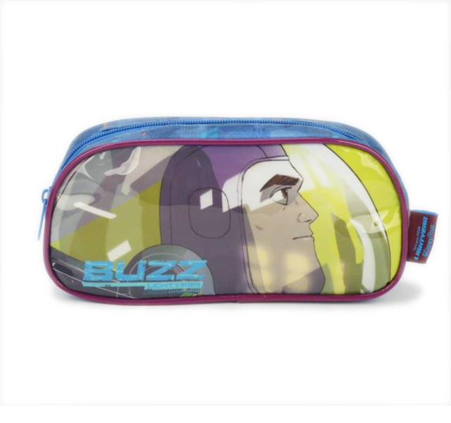 Imagem de Mochila Buzz Lightyear de Costas com Estojo Escolar Infantil