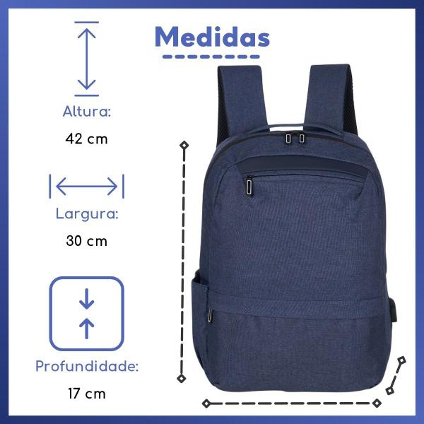 Imagem de Mochila C/ 3 Compartimentos Executiva para Notebook