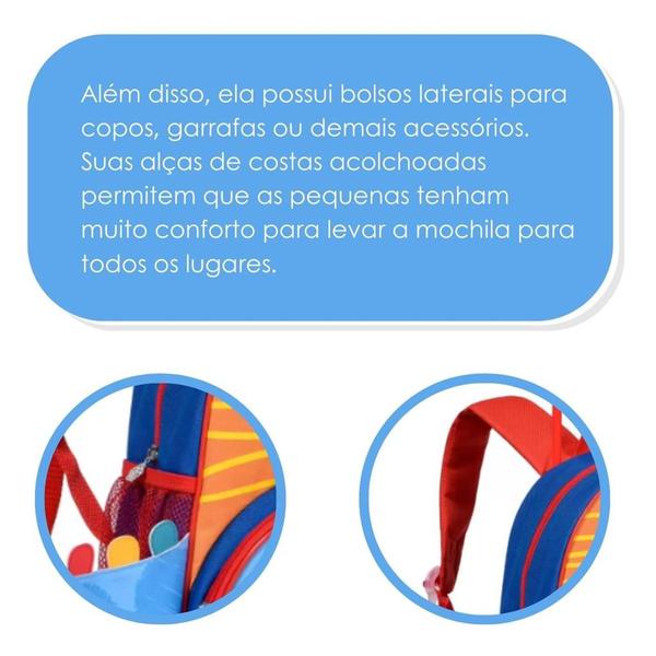 Imagem de Mochila C/ Rodinhas Escolar Infantil 13' - Dino Dinossauro - Super Reforçada - Clio