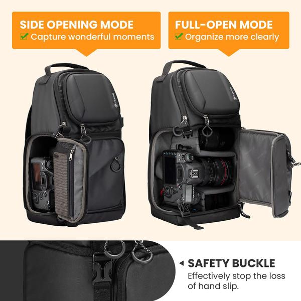 Imagem de Mochila Camera Sling TARION impermeável com suporte para tripé