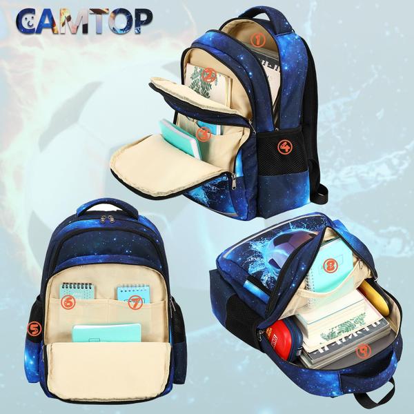 Imagem de Mochila CAMTOP Kids para meninos e meninas, impermeável