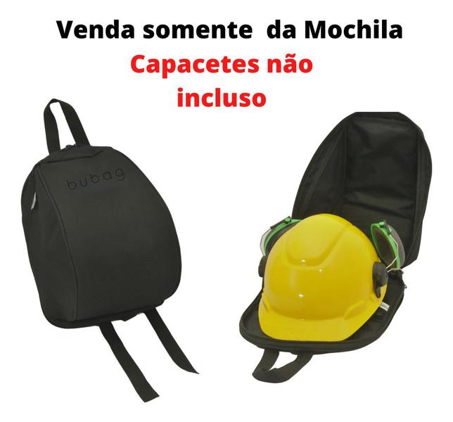 Imagem de Mochila Capacete Protetor Abafador Auricular Concha Engenharia Acessórios Obra Proteção