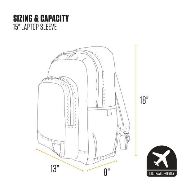 Imagem de Mochila Carhartt Classic 25L com 15 capa para laptop marrom