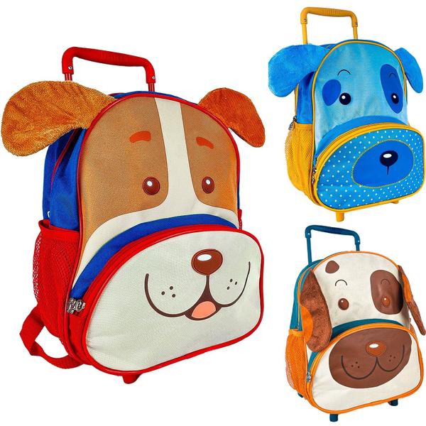 Imagem de Mochila Carrinho Rodinhas Infantil Clio Pets Hop Zoo Escolar - Clio Pets