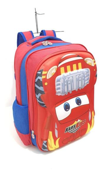 Imagem de Mochila Carros Infantil Masculina Costas Alto Relevo M4510