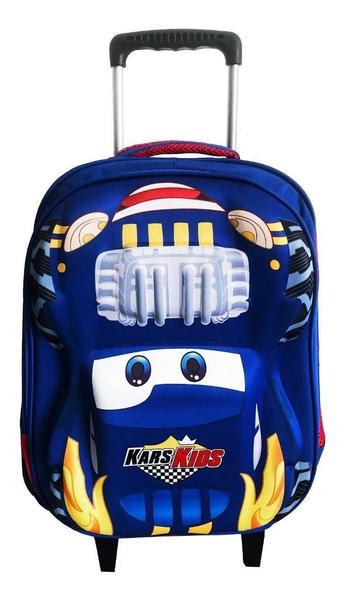 Imagem de Mochila Carros Rodinhas Infantil Masculina Escolar G Mr4510