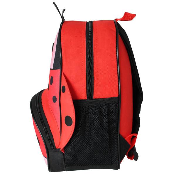 Imagem de Mochila Clio Infantil Joaninha Passeio Creche 33x26x11cm 9L