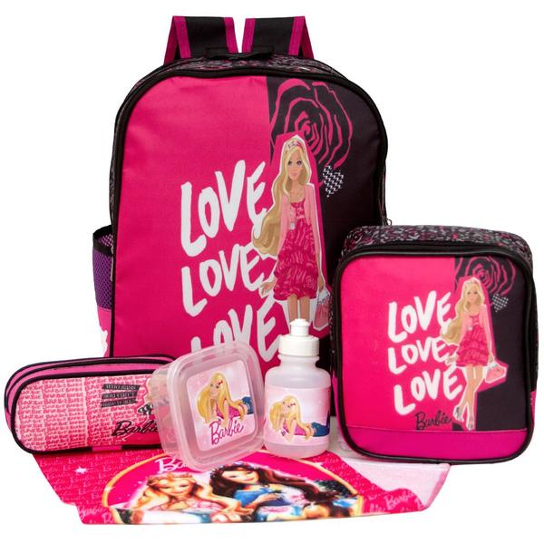 Imagem de Mochila com Lancheira Barbie Completa e Acessórios Toys 2U