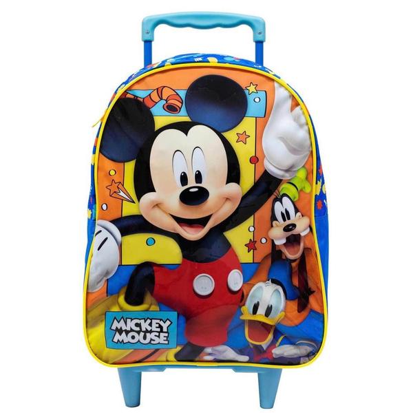 Imagem de Mochila com Rodas 14 Mickey X Azul