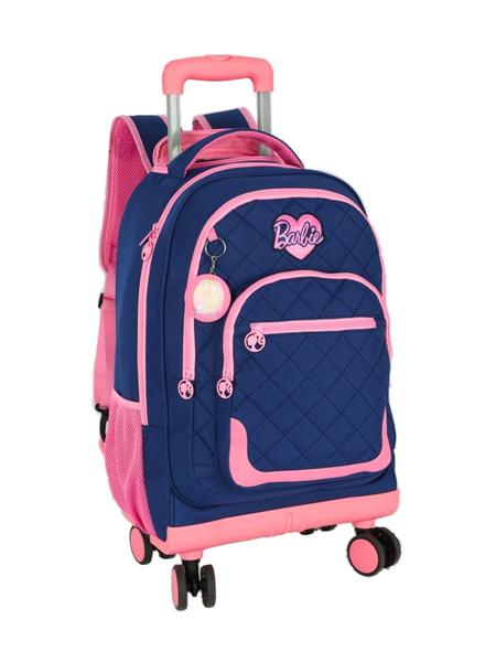 Imagem de Mochila Com Rodas E Costas Luxo Barbie Oficial MC47707