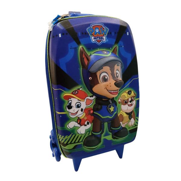 Imagem de Mochila Com Rodas Escolar Patrulha Canina 3D Chase - MaxToy