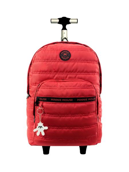 Imagem de Mochila com Rodas Escolar  Vermelho Minnie 14221