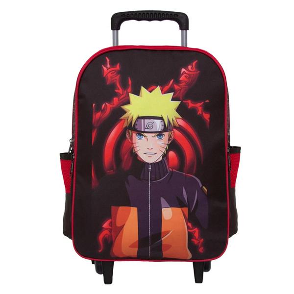 Imagem de Mochila com Rodas Infantil Naruto + Estojo e Lancheira Aulas