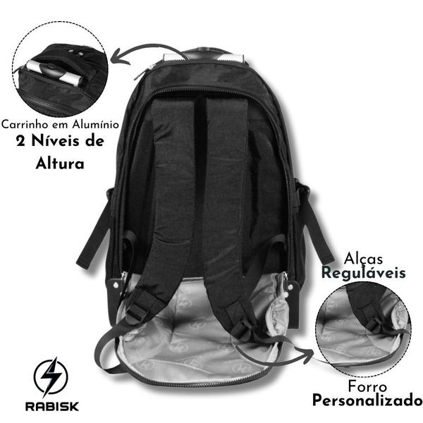 Imagem de Mochila com Rodas para Notebook Rabisk Trade RK4210